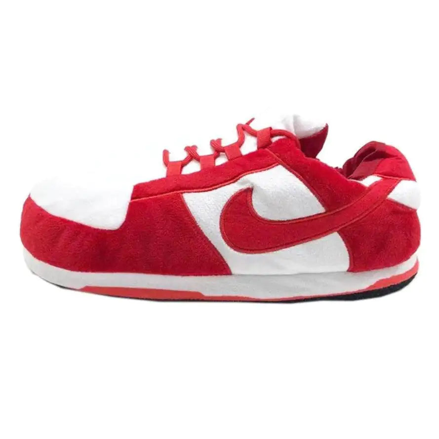 Red & White Low Inspired Novelty Sneaker Slippers