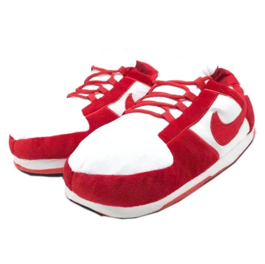 Red & White Low Inspired Novelty Sneaker Slippers