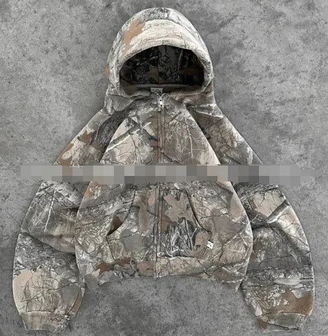 Urban Camo Retro Oversized Hoodie